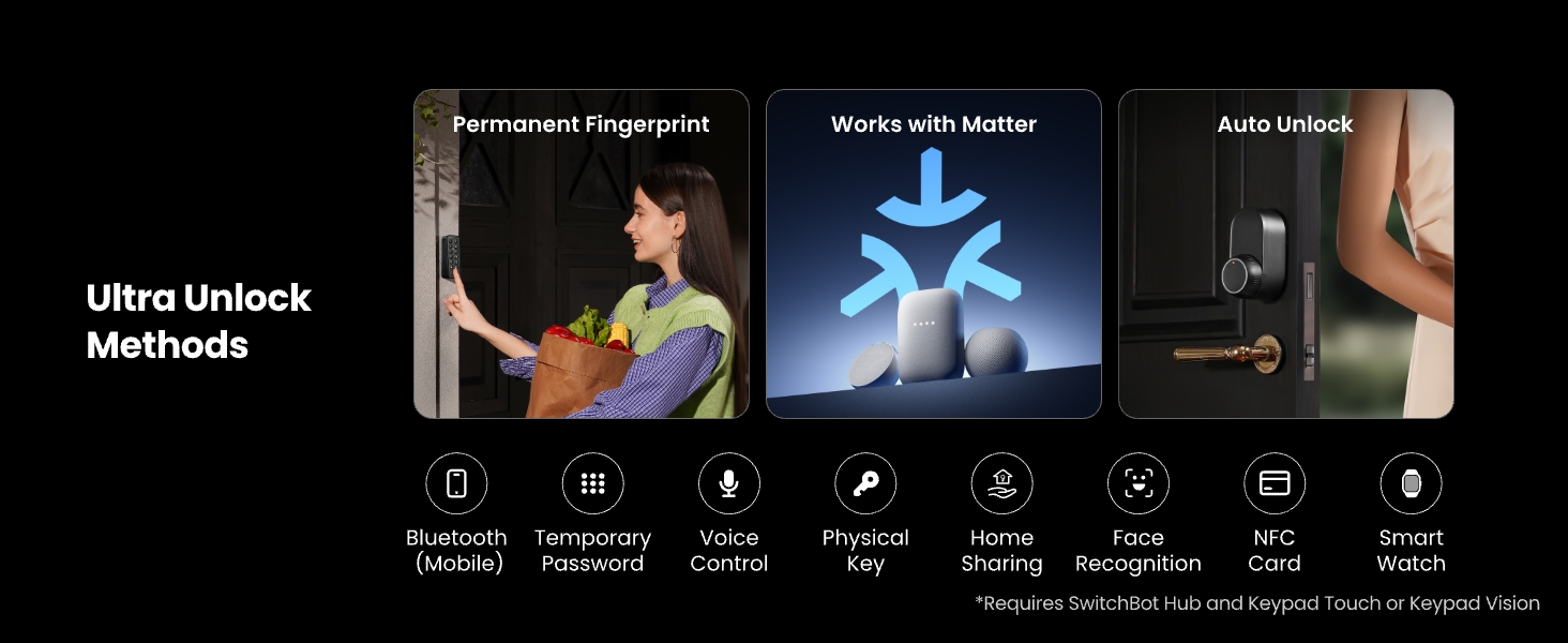 SwitchBot Smart Lock Ultra with Keypad Touch