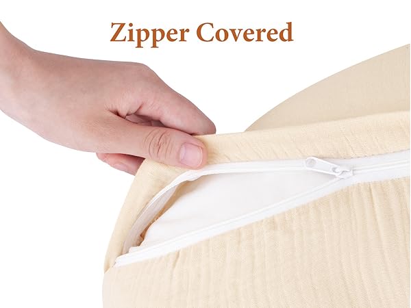 muslin nursing pillow cover