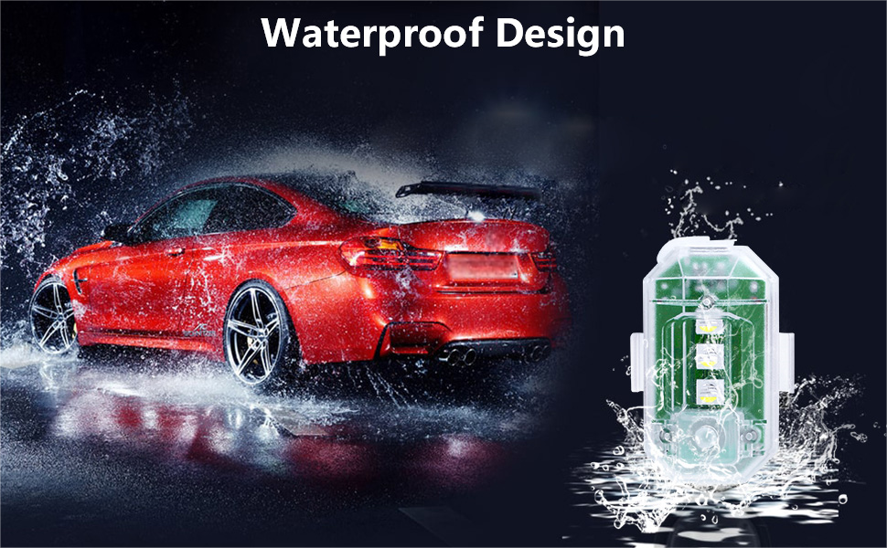 LECART 6 PCS Wireless LED Strobe Lights with Remote Control