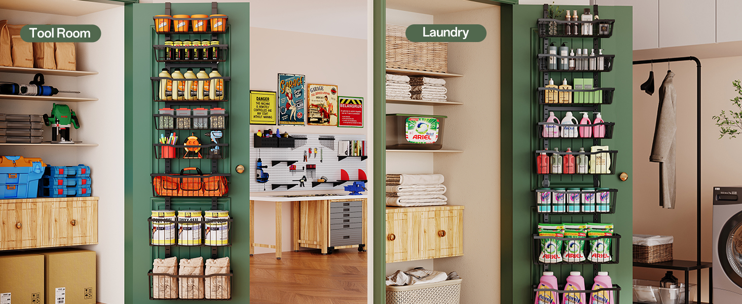 pantry door organizers and storage