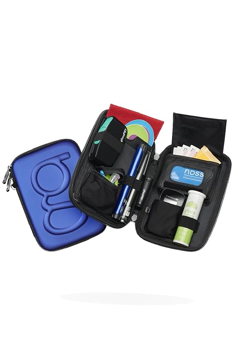 glucology classic case travel supply bag diabetes pouch for travel insulin di