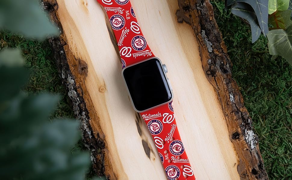 Washington Nationals シリコンスポーツウォッチバンド Washington Nationals シリコンスポーツウォッチバンド