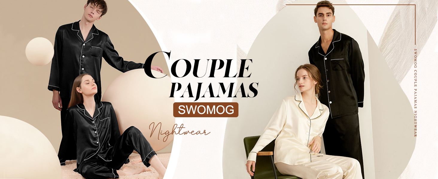 couple pajama sets for him and her