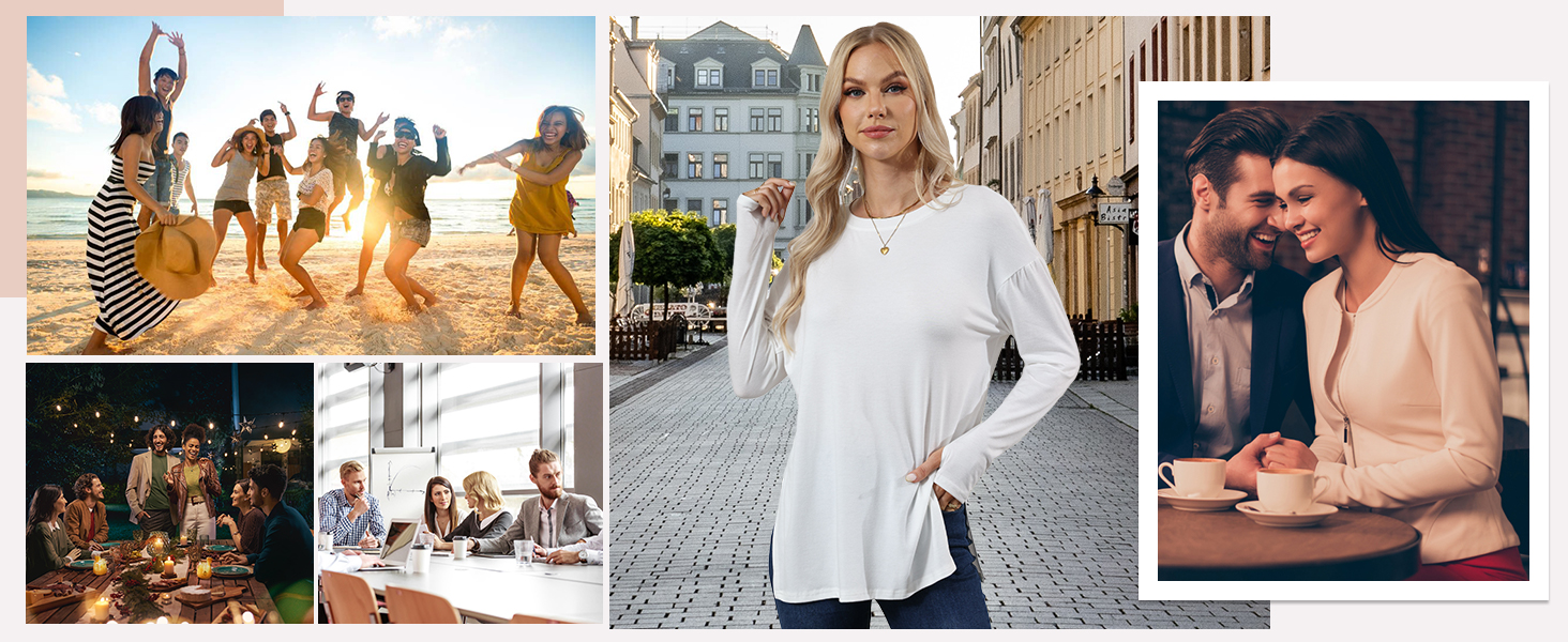 oversized long sleeve t shirt for women