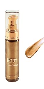 body shimmer oil shimmer body oil body makeup waterproof liquid bronzer body highlighter body