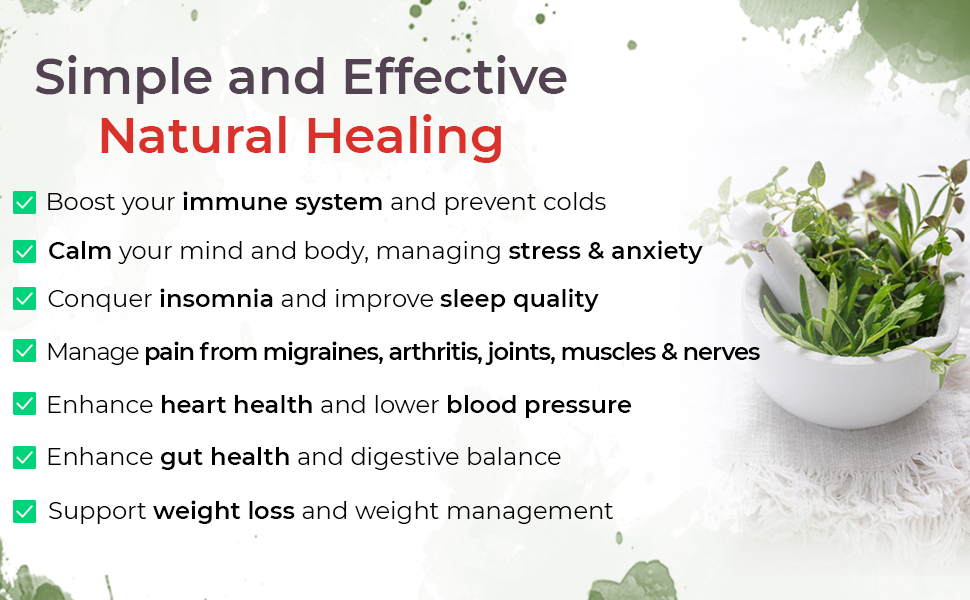 immune system stress relief insomnia chronic pain heart health gut health weight loss