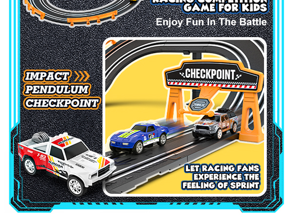 electric race car track set