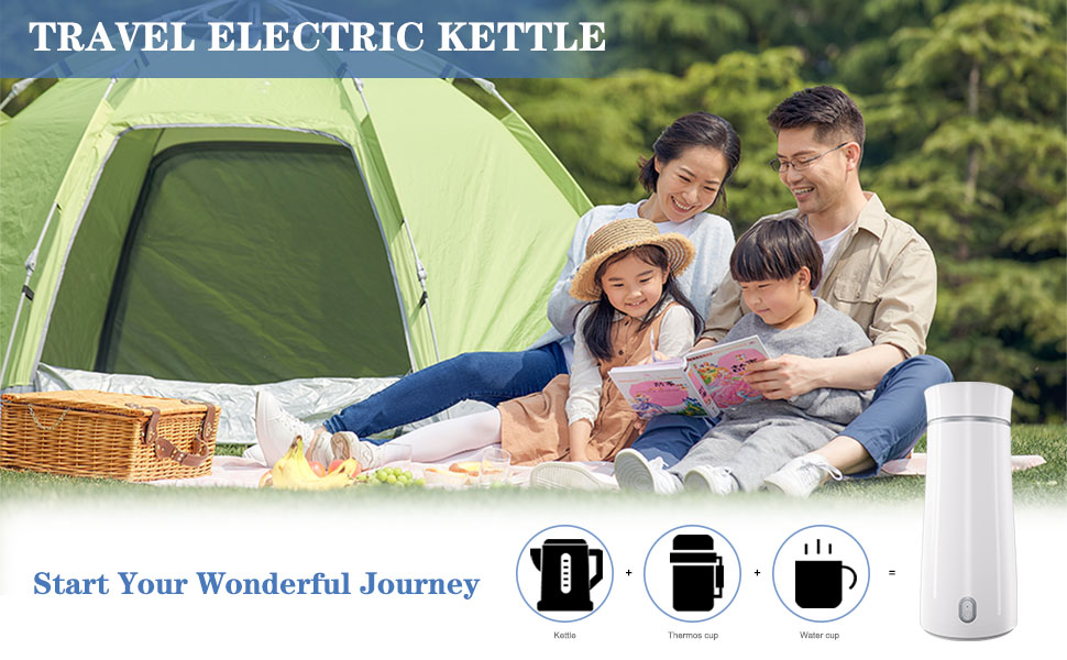 Portable Travel Electric Kettle,Aoway Portable Tea Kettle