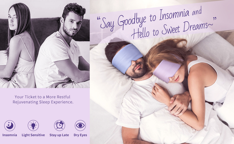 BLSSNZ Sleep Mask for Side Sleepers,DualSided AllSeason Eye Mask for