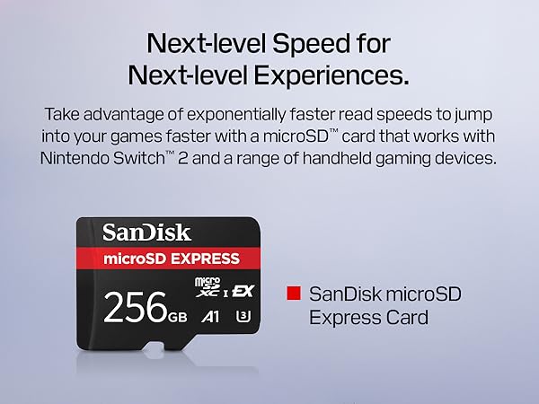 任天堂 - microSD Express forNintendoswitch2 256GB Samsung microSD Express Card - 256GB for Nintendo Switch 2