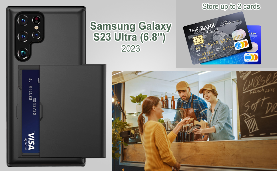 Compatible with Samsung Galaxy S23 Ultra Case Wallet with