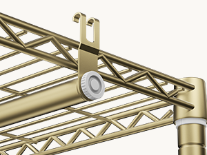 clothes rack with hanging rods