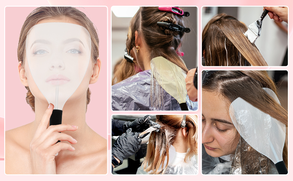 Reusable Face Spray Shield Protect Styling Tools Multicolor Hairspray Shield for Face & Eyes