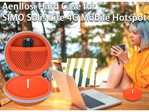 Solis Lite モバイルWiFiホットスポット　　ハードケースセット Solis Lite Mobile Hotspot & Power Bank | Compact & Reliable WiFi