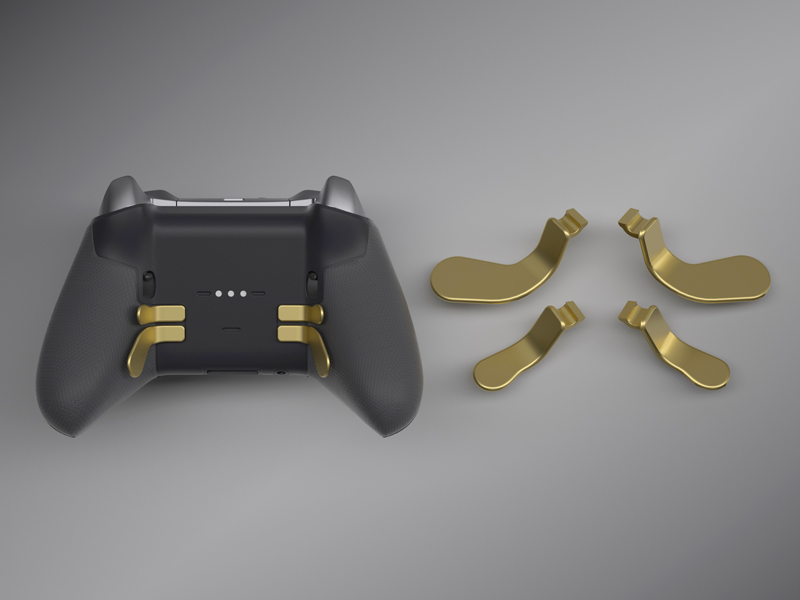 Metal Silver Stainless Steel Paddles Interchangeable Hair Trigger Locks for Xbox Elite Series 2