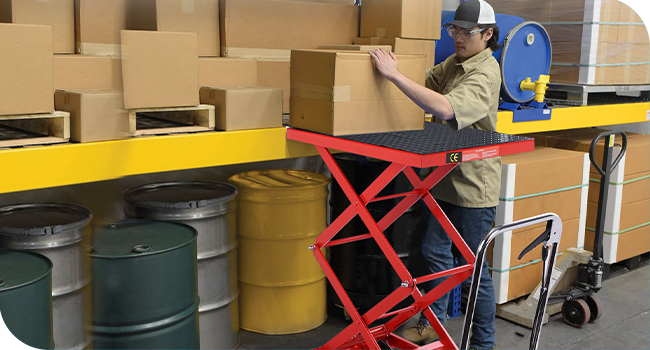 hydraulic lift table cart