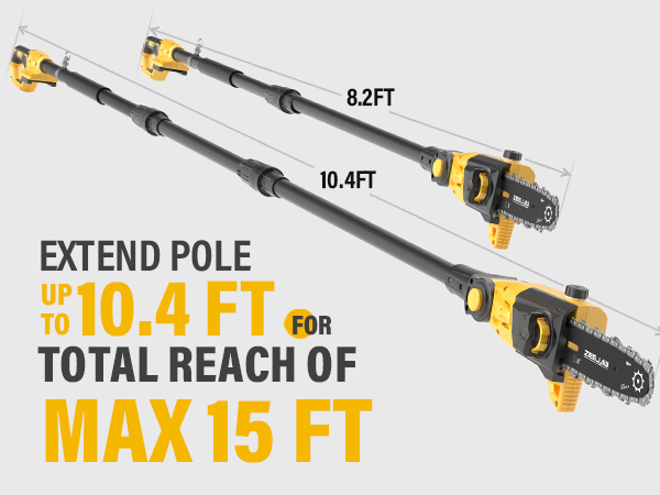 Amazon.com : ZEGJAW Pole Saw, 8-Inch Pole Saw for Tree