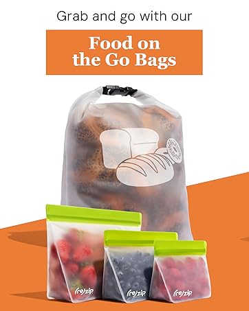 rezip reusable storage bags for food organization and eco friendly kitchen storage solutions