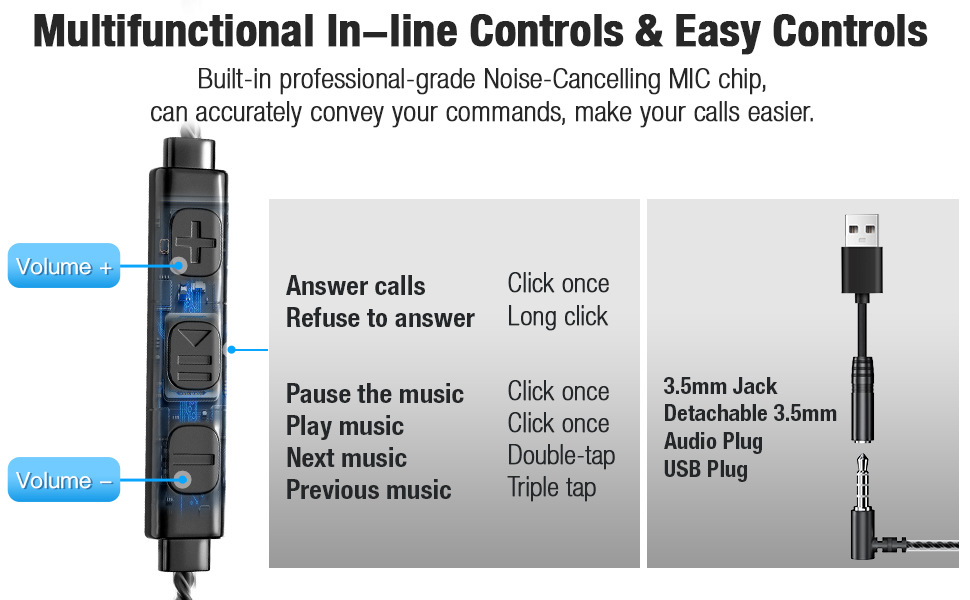 Built-in Noise Canceling Mic for Calls Smooth and Clear