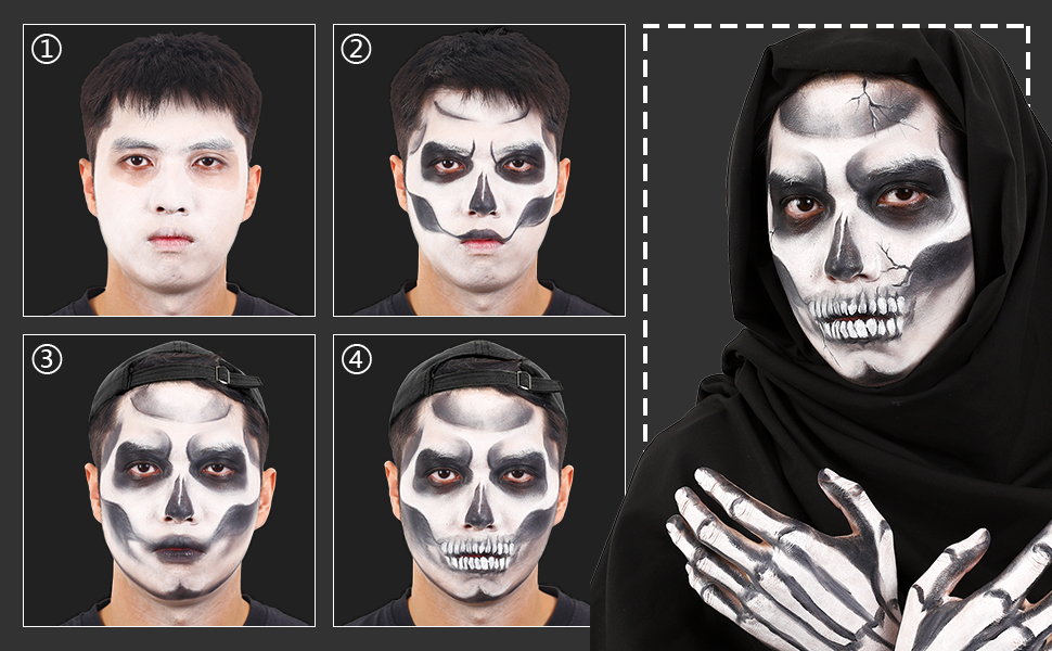 Skeleton Skull Makeup