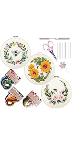 Beginner Embroidery Stitch Practice Kit