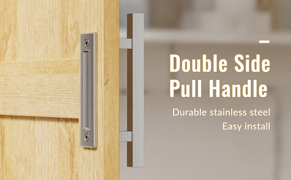 sliding barn door handle stainless