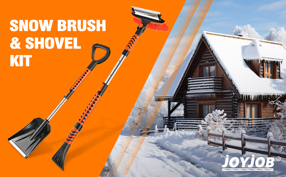 42" 5 in 1 Snow Brush for Car Snow Shovel and Ice Scrapers for Windshield Ice Breaker Ergonomic