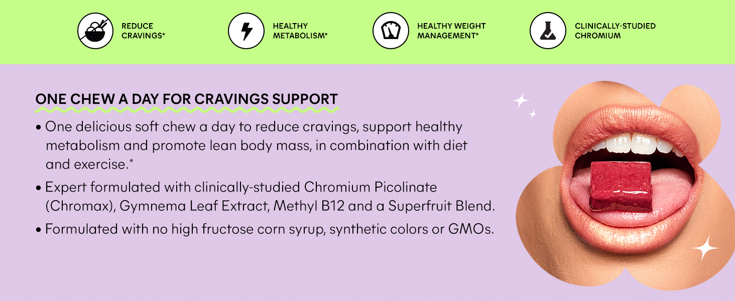 ONE CHEW A DAY FOR CRAVINGS SUPPORT