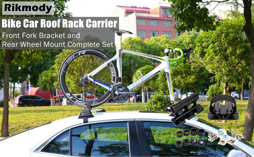 Bike Fork Mount, Parking Rack with Front Fork Bracket and Rear Wheel