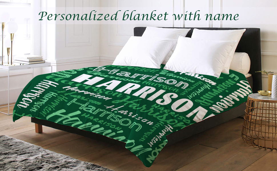 TICBIK Personalized Blanket, Personalized Blankets for Kids