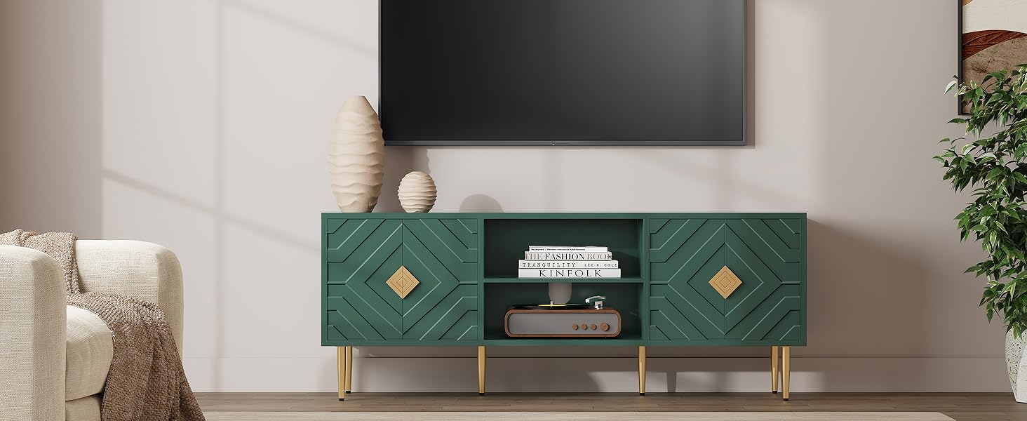 Blue tv console