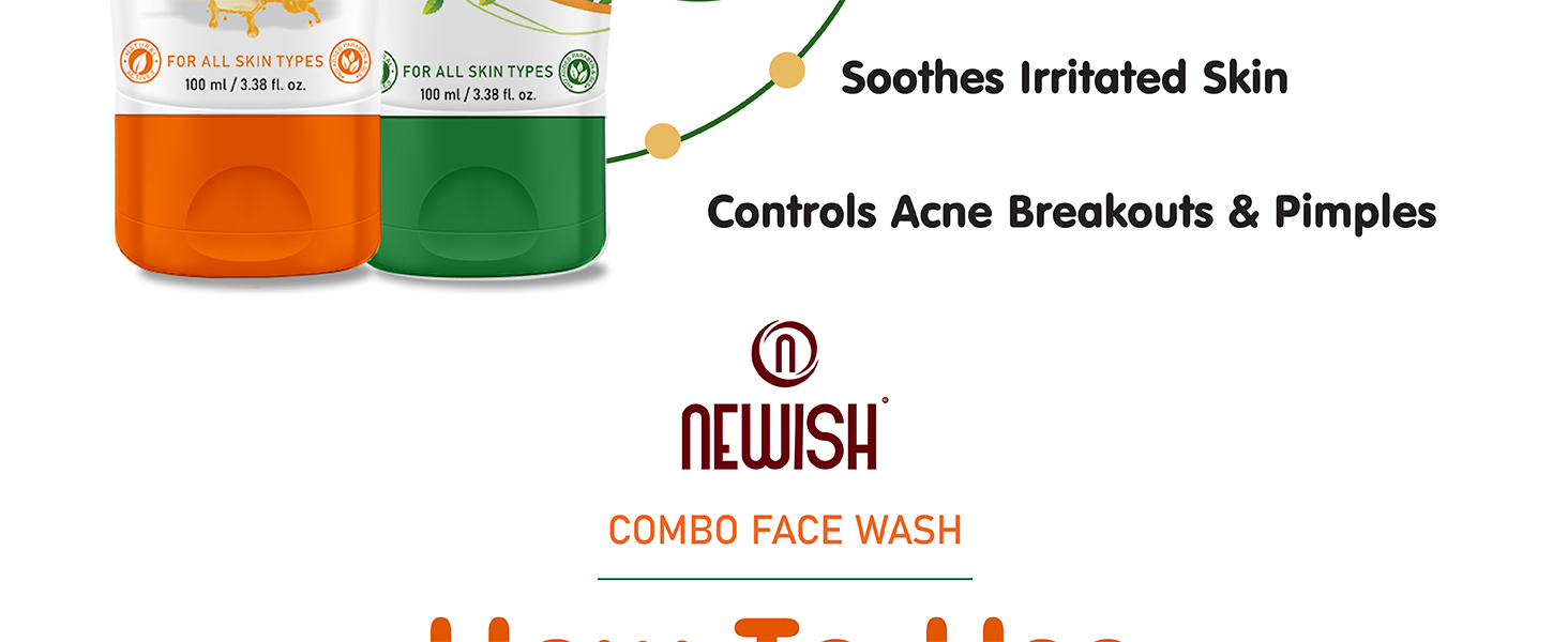 neem face wash men, papaya face wash, face wash papaya and neem