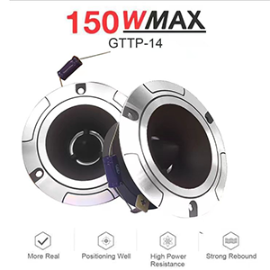 Car tweeter with aluminum diaphragm