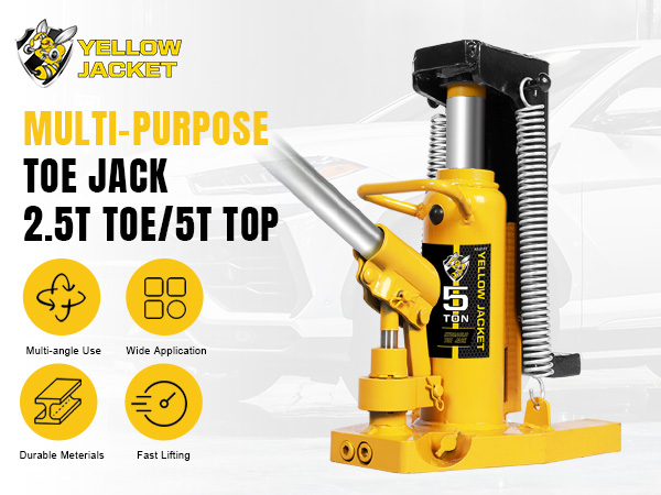 Amazon.com: YELLOW JACKET Toe Jack 2.5 Ton Toe/ 5 Ton Top
