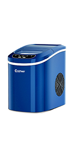 COSTWAY Macchina Del Ghiaccio 15kg/24h, Fabbricatore Di Ghiaccio Con Funziona Autopulizia E Touch, Schermo A LED, Ideale Per Casa Ristorante E Bar (Bianco) 23 Macchina del Ghiaccio