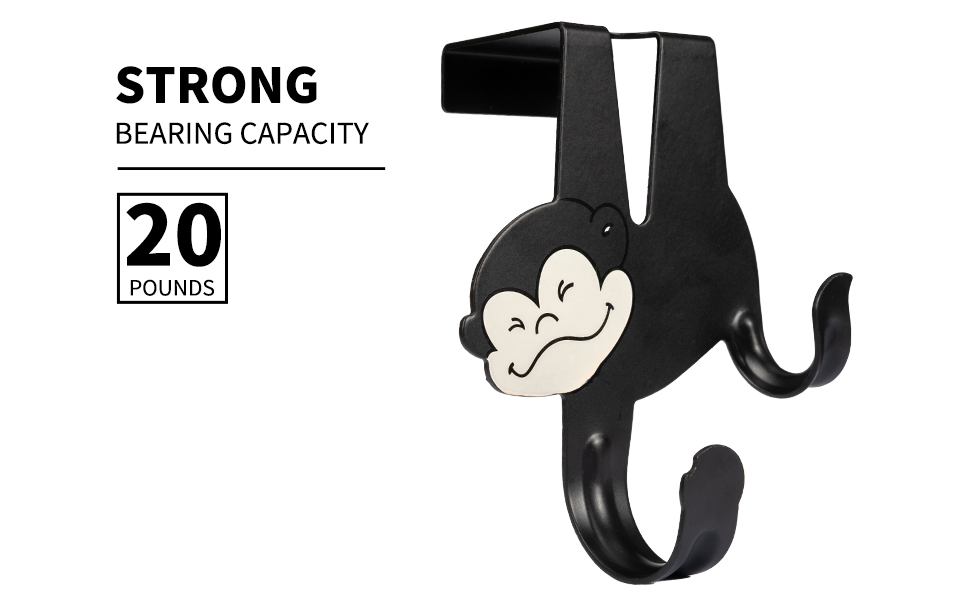 BearxBee Over The Door Hook Metal Hook Animal Monkey