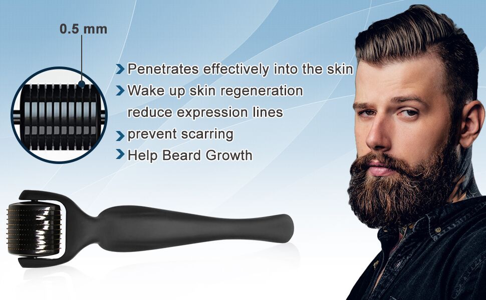 Do Beard Rollers Work For Patchy Facial Hair? Full Beard, 50 OFF
