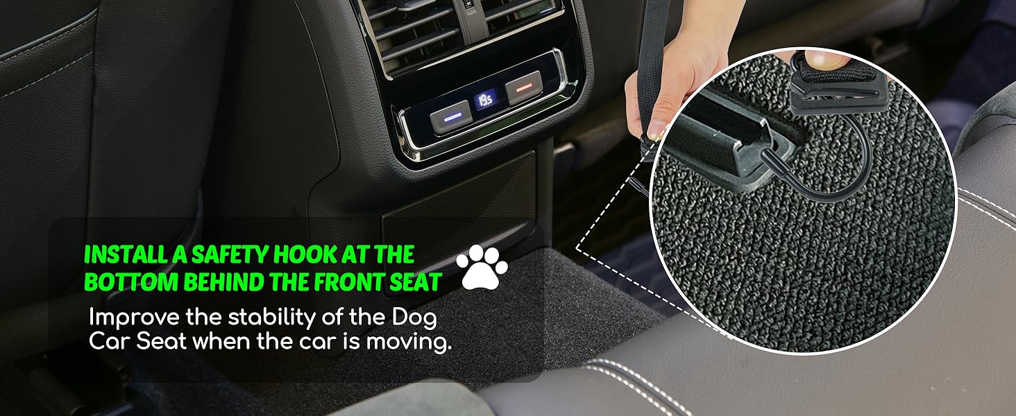 Center Console Dog Car Seat for Small Dogs