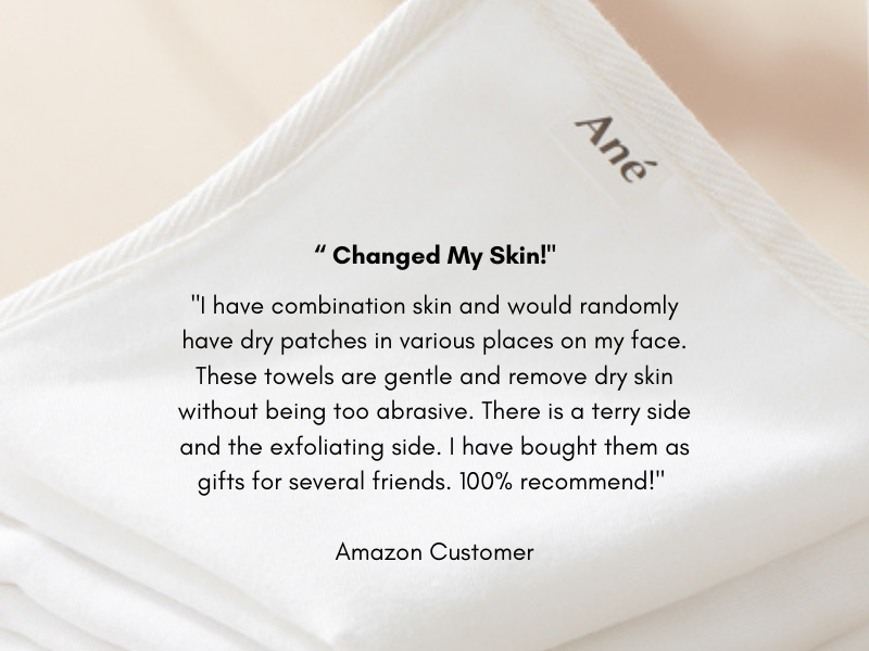 Ané 3 Double Sided Organic Cotton Muslin and Microfibre Cleansing and