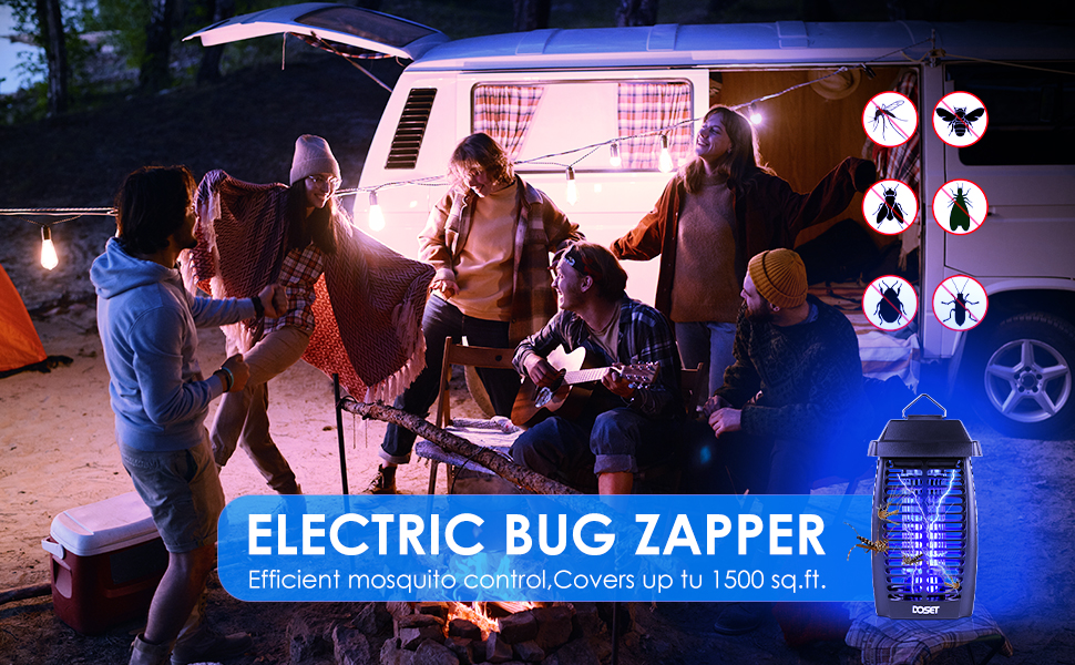 Bug Zapper Outdoor, Mosquito Zapper Outdoor with LED Light