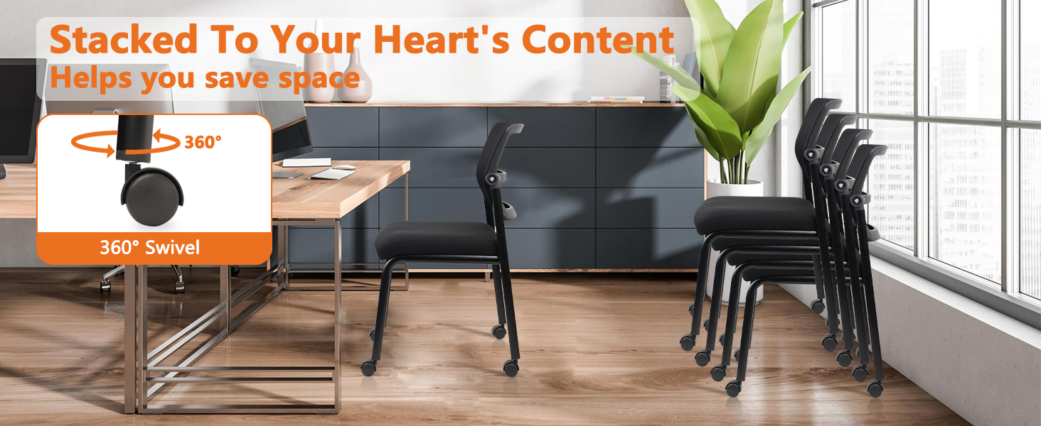 Black reception chair