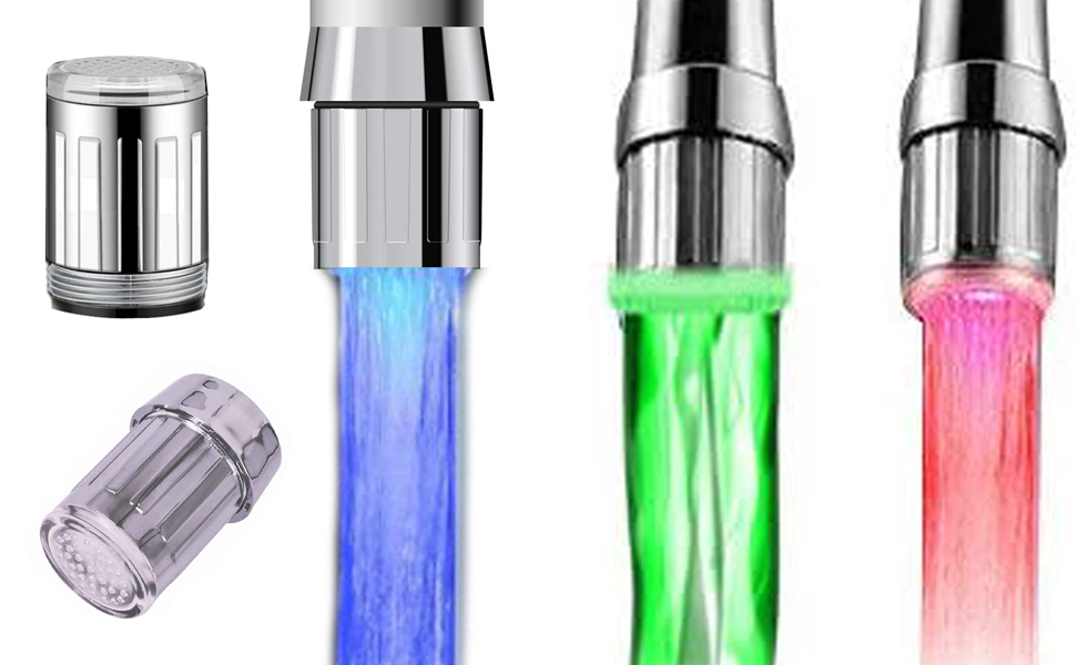 faucet lights color changing