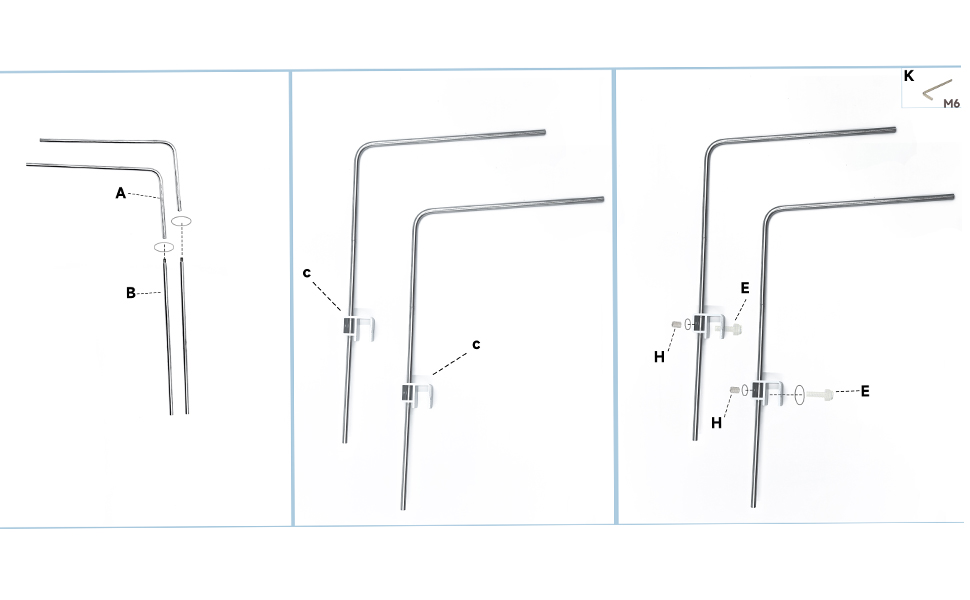 Fish tank light stand installation steps