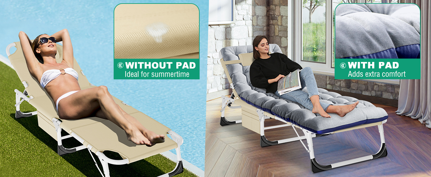 3in1 Sun Tanning Chair