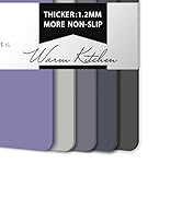 Plastic Cutting Boards for Kitchen, WK Flexible Cutting Board Mats Set of 5, Nonslip Cutting Boar...