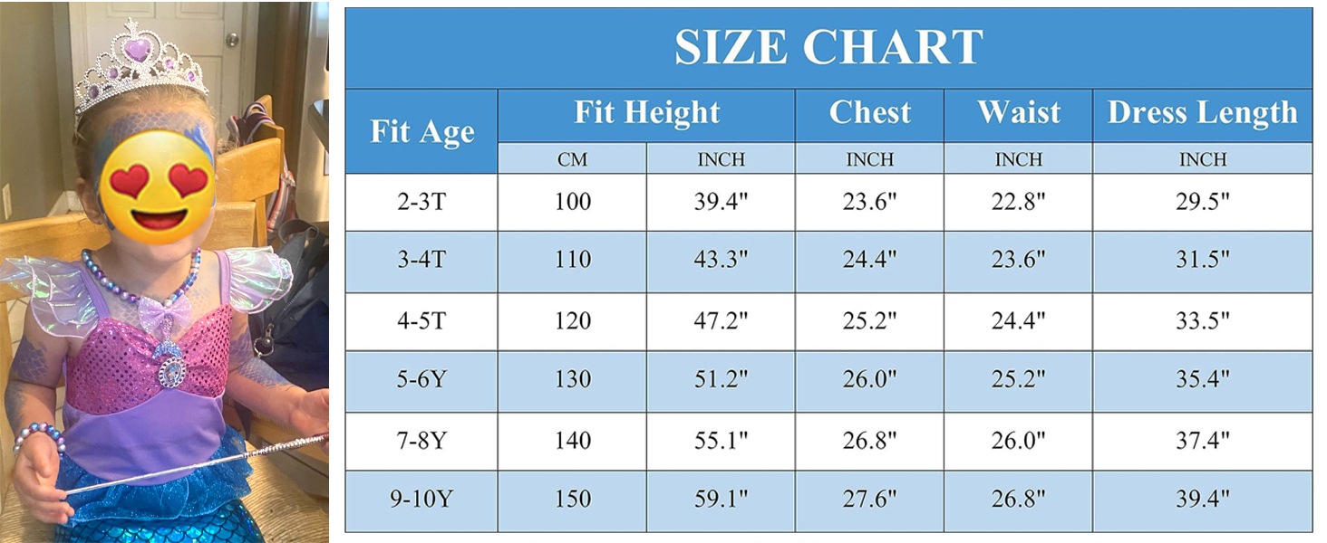 mermaid dress for girls ariel dress for girls halloween princess dress up costume