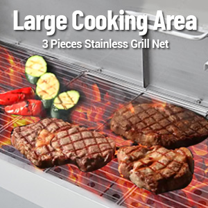 Stainless Steel Rotisserie Grill - Close-up