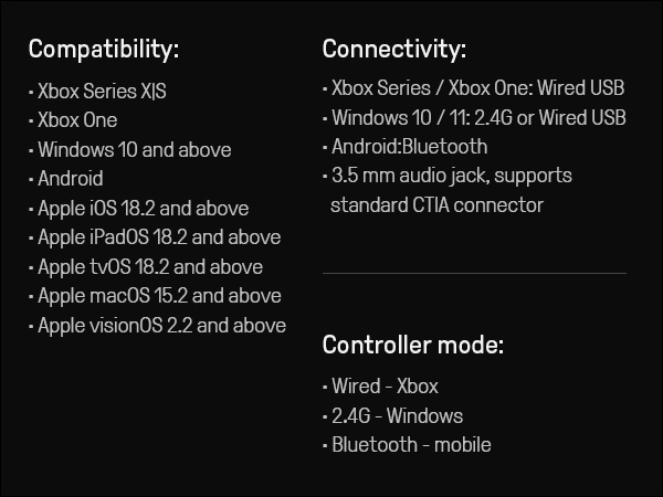  Wired Controller for apple Xbox Xbox Series X|S, Xbox One