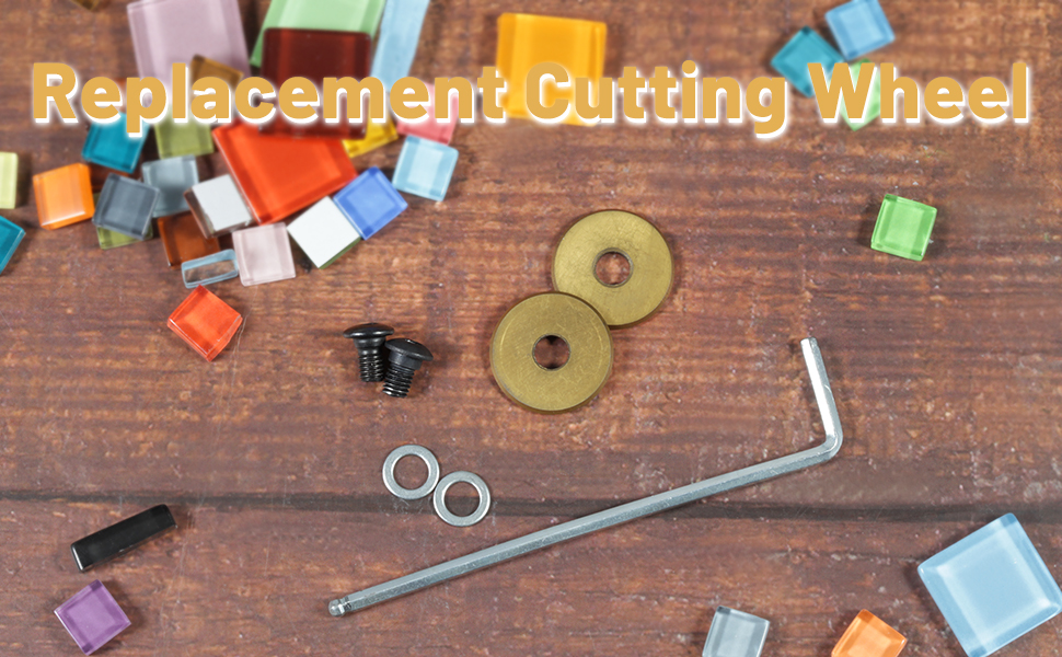 LEONTOOL Mosaic Tile Cutter Replacement Wheel Tungsten Carbide Cutter