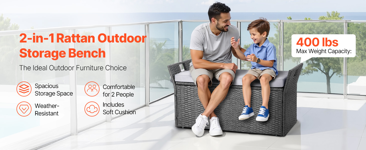 outdoor storage bench